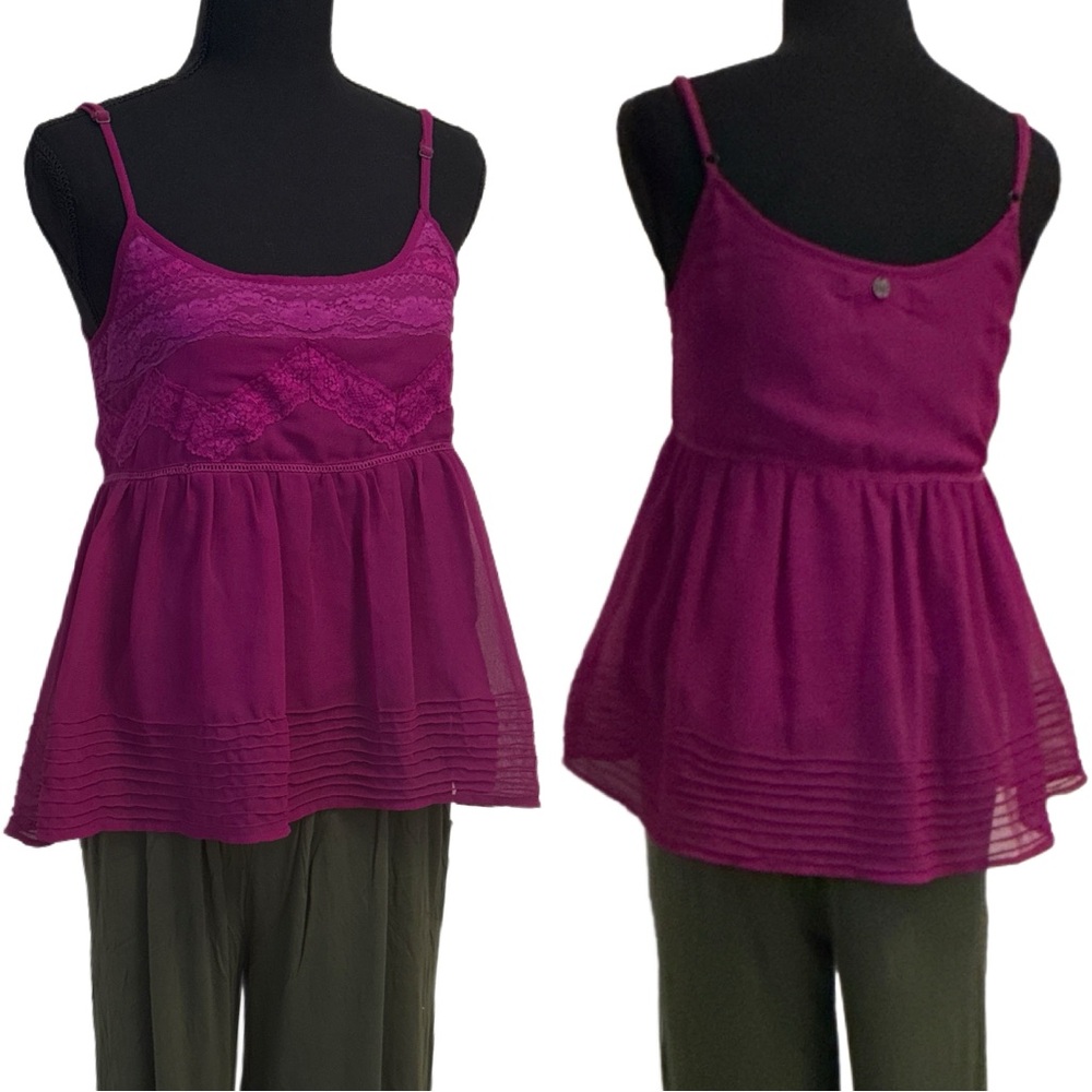 Billabong Fuchsia Lace Top